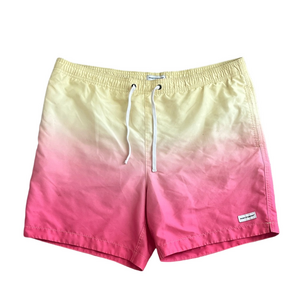 Modern Amusement by pac sun pink and yellow ombré men’s Swim Shorts size large